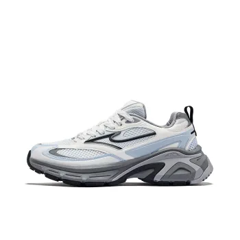 Erke Hongyu 2.0 Breathable And Wear resistant Low Top Chunky Sneakers Men's Mist Gray Microcrystal White