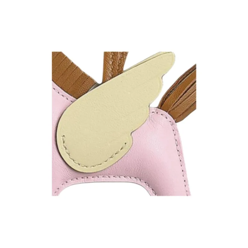 HERMES Rodeo Milo Lambskin With Swift Calfskin Bag Accessory Small Size Women's Pink-3