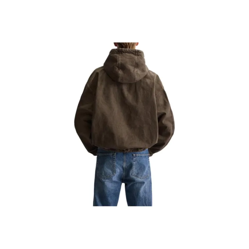 ZARA Jackets Men Brown-4