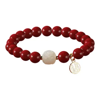 The Thousand Seals Family Cinnabar Bracelets Unisex