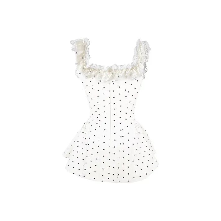 Manekniv Slip Dresses Women's Polka Dot-1