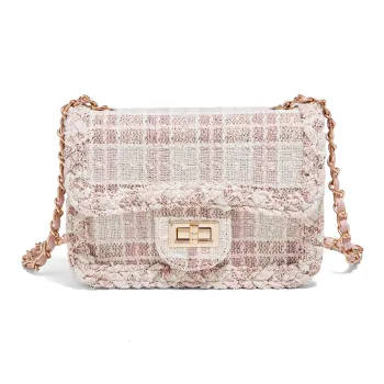 FOXER Fabric Shoulder Bag Women's Pink