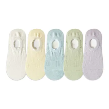 AUGUST No Show Socks Women's 5 Pack