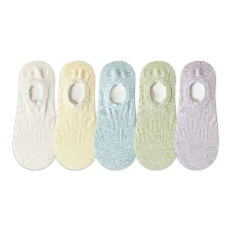 AUGUST No Show Socks Women's 5 Pack-0