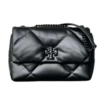 TORY BURCH Leather Crossbody Bag, Shoulder Bag Unisex Black