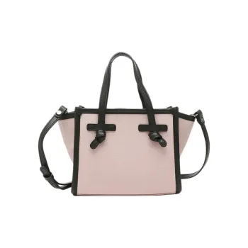 GIANNI CHIARINI Cotton With Leather Shoulder Bag, Crossbody Bag, Handbag Women's Pink