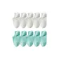 10-Pack (5 White+5 Mint Green)