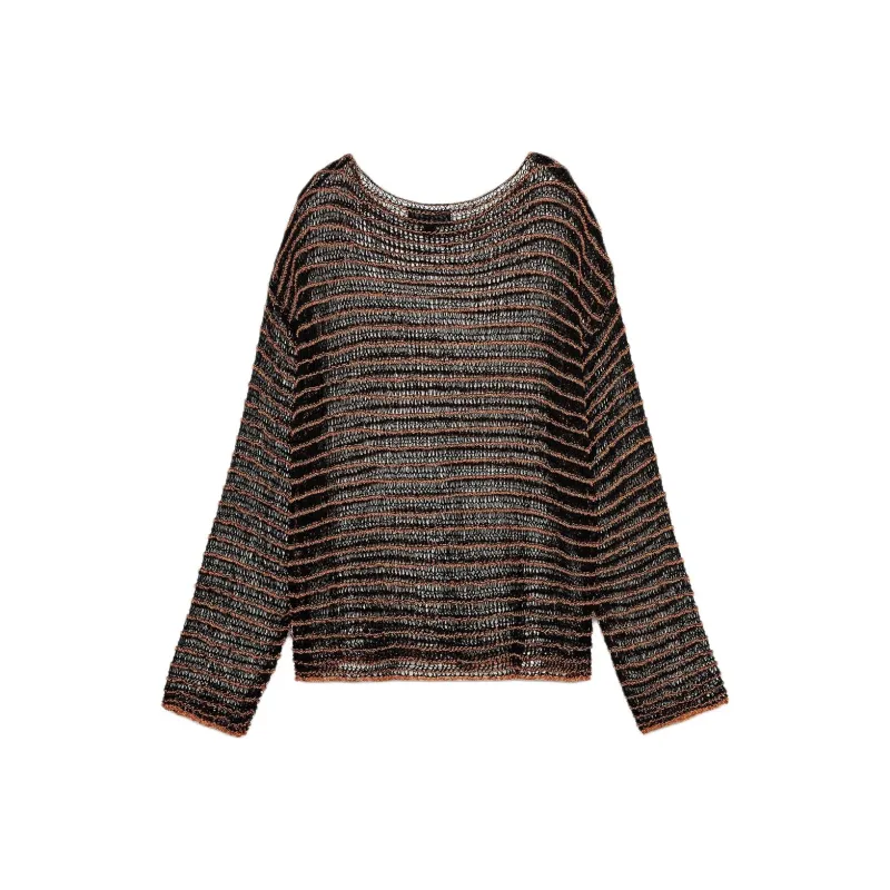 ZARA Knitwear Women's Black/Orange-1