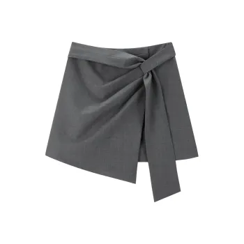 PEACEBIRD Casual Short Skirts Women's