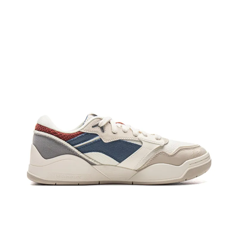 LINING Moon White 3 Skateboard Shoes Women's Low-Top Blue White-1