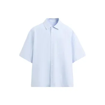 ZARA Shirts Men Light Sky Blue