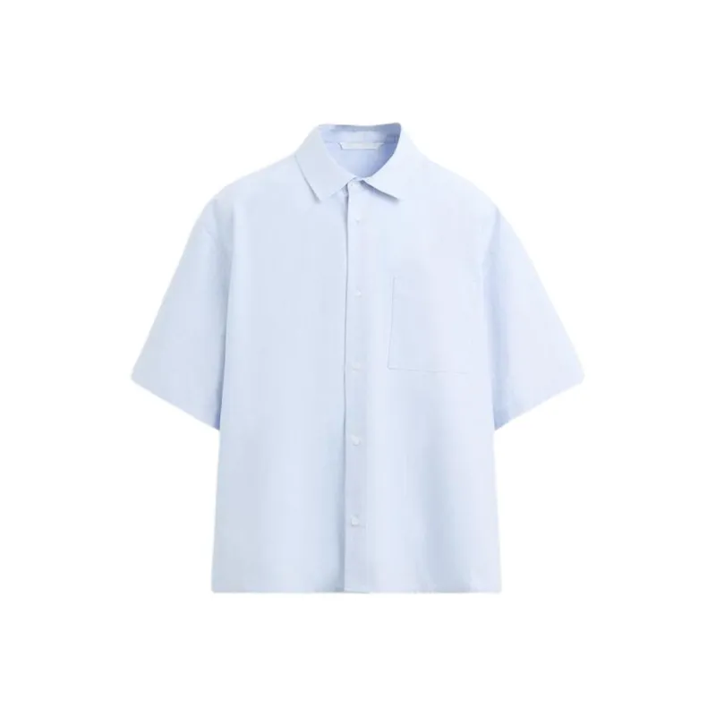 ZARA Shirts Men Light Sky Blue-0