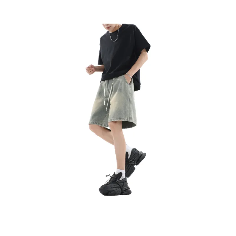 Emoji Denim Shorts Unisex-10