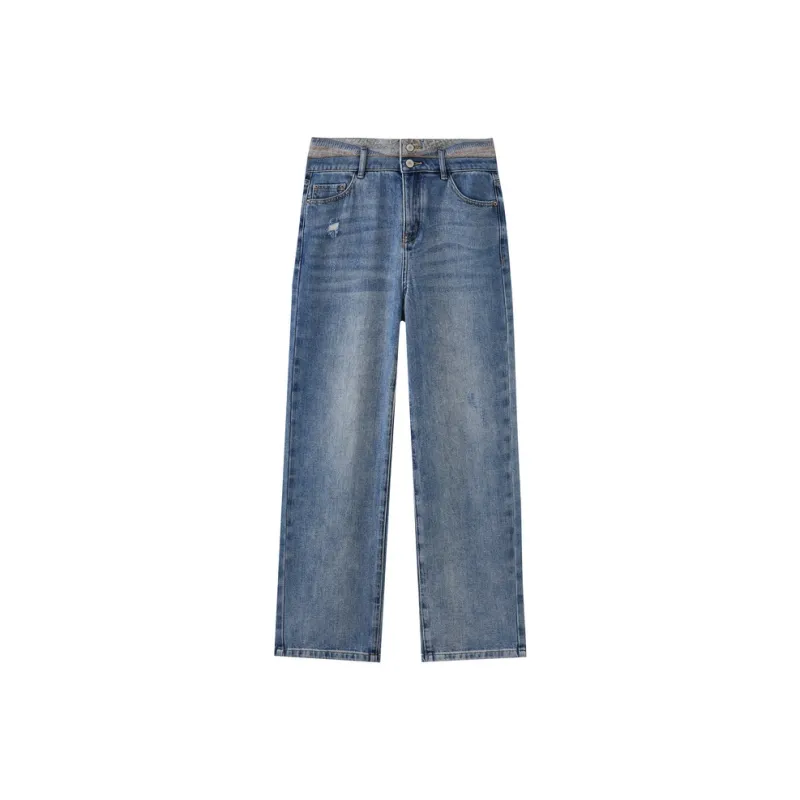 SHUIYUNJIAN Jeans Women's Denim Blue-0
