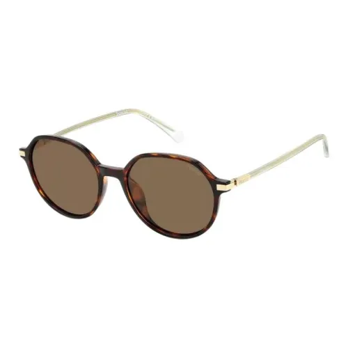 item Plastic Round Sunglasses Women's Tortoiseshell