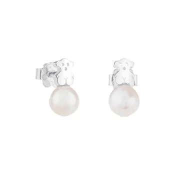 TAOSIXIONG 925 Sterling Silver Stud Earrings Women's Silver