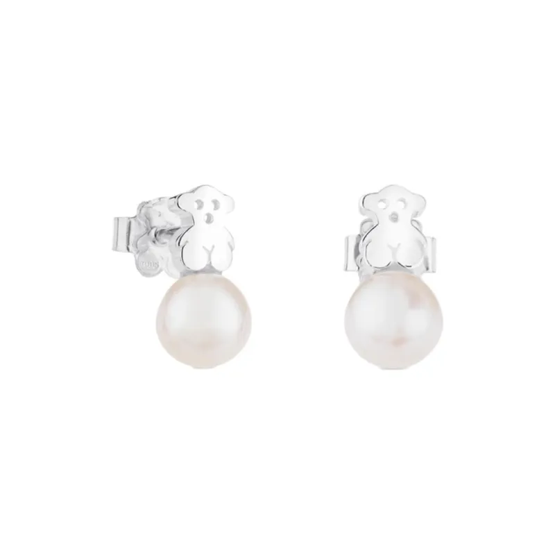TAOSIXIONG 925 Sterling Silver Stud Earrings Women's Silver-0