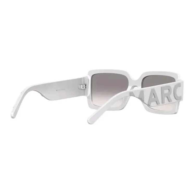 MARC JACOBS Acetate Square Sunglasses Unisex White-2