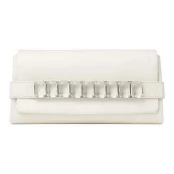 Jimmy Choo Leather Shoulder Bag Unisex White
