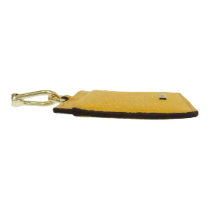 Furla Leather Card Holder Women's Yellow-3