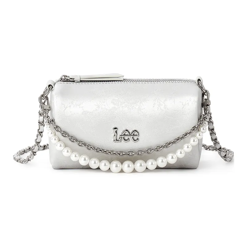 Lee PU Shoulder Bag Regular Women's Pink/Silver-13