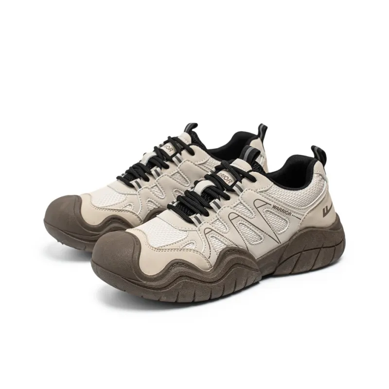 Warrior Slip Resistant, Abrasion Resistant, Lightweight Low Top Hiking Shoes Men's Khaki-2