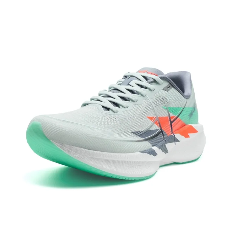 XTEP 360X 2.0 Running Shoes Men Low Top Moonstone Blue, Super Orange, Crystal Teal-1