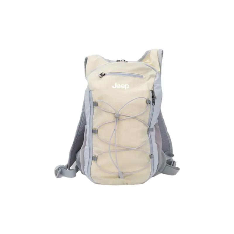 Jeep Nylon Fabric Bag Unisex Beige-0