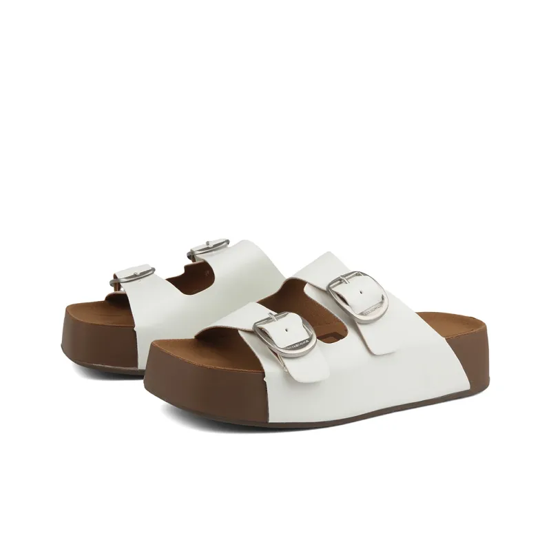 N6N8 Slide Slippers Women's White, Lemon, Khaki-9