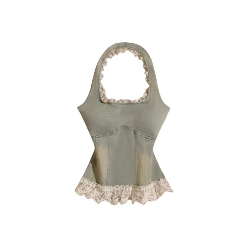 YGPRW Tank Tops Women's Blue-0