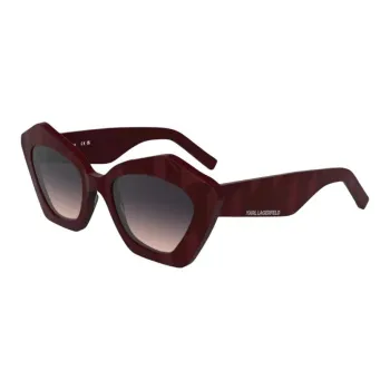 KARL LAGERFELD Acetate Square Sunglasses Women's Red