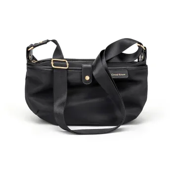 CinvaiKrose Fabric Shoulder Bag, Crossbody Bag, Oxford Dumpling Bag Medium Size Women's Green/Black