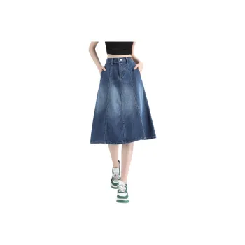 JEANSWEST Denim Long Skirt Women's