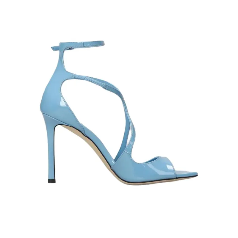 Jimmy Choo Azia One Strap Sandals 9.5cm Women's Blue-1