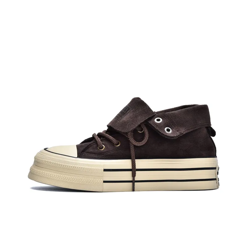 VICTORIA&VERA Slip Resistant, Abrasion Resistant, Lightweight High Top Canvas Shoes Women's-8