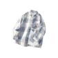 Blue White Plaid