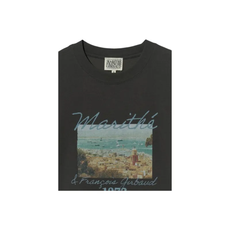 MARITHE FRANCOIS GIRBAUD SS25 T Shirt Men's Charcoal Gray-5