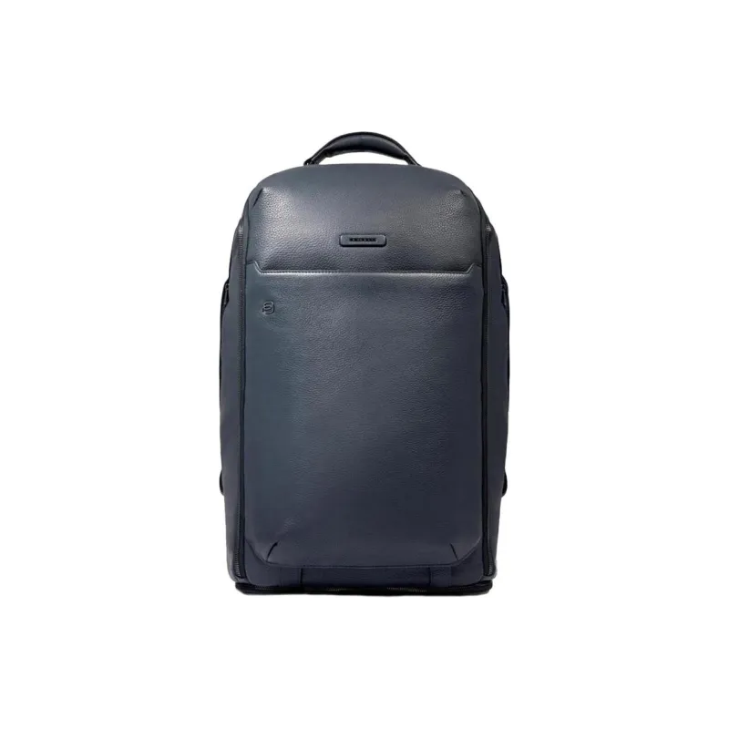 PIQUADRO Leather Backpack Regular Women's Blue-0