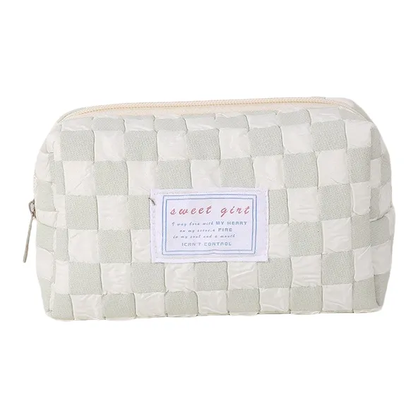 QEEDNS Checkerboard Good Looking Makeup Bags Portable On The Go-4