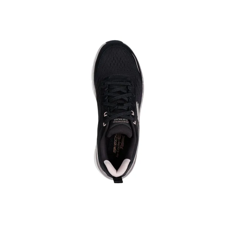 Skechers Deluxe Walker Low Top Casual Shoes Women's Black-4