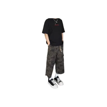 DUATOGE Denim Shorts Men Camouflage 