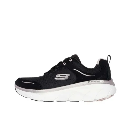 Skechers Deluxe Walker Low Top Casual Shoes Women's Black