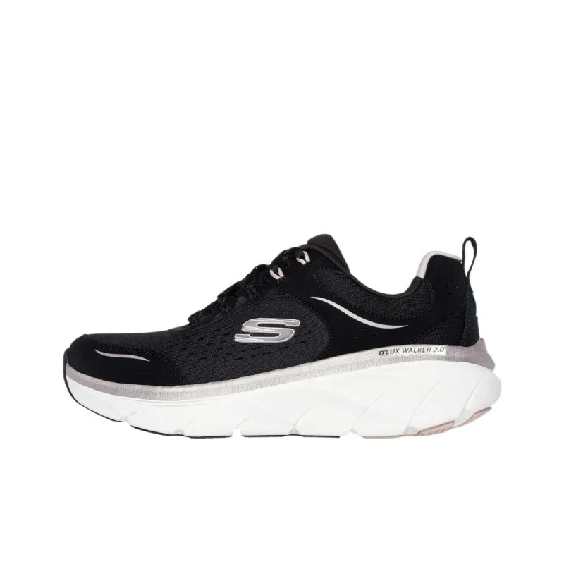 Skechers Deluxe Walker Low Top Casual Shoes Women's Black-0