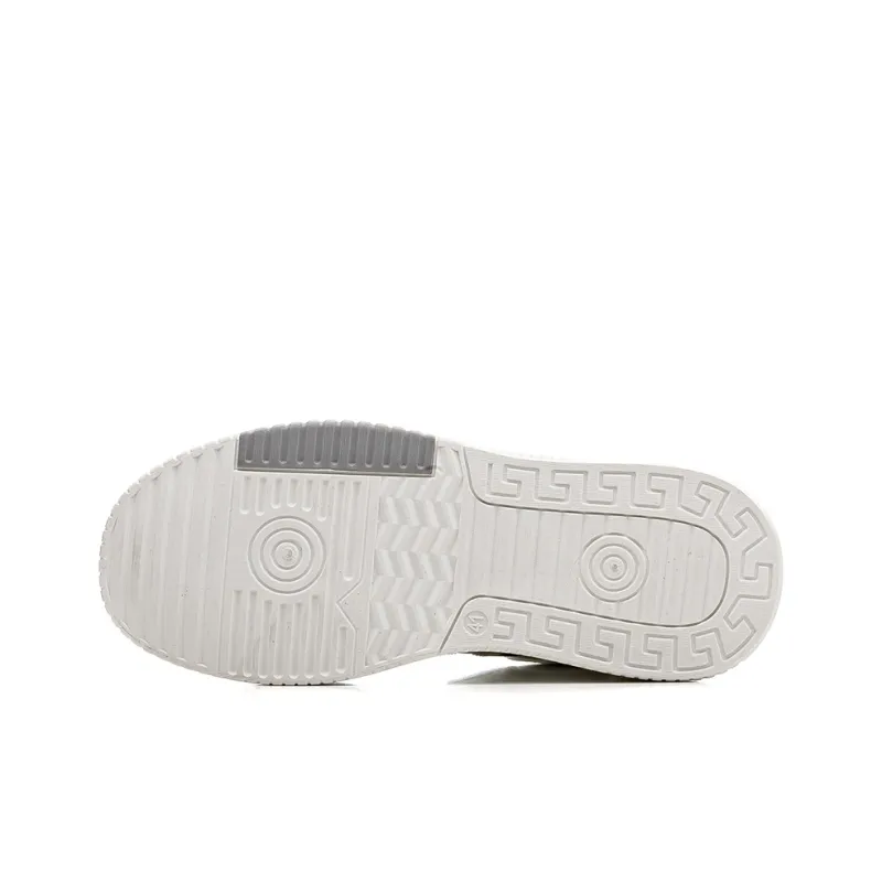 HUANQIU Slip Resistant, Abrasion Resistant, Lightweight Low Top Skateboard Shoes Men's Gray-4