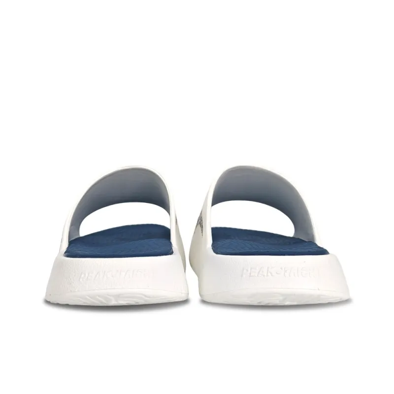 PEAK Tai Ji1.0 Quiet, Slip Resistant, Odor Resistant Slide Slippers Unisex Ecru Light Blue-3