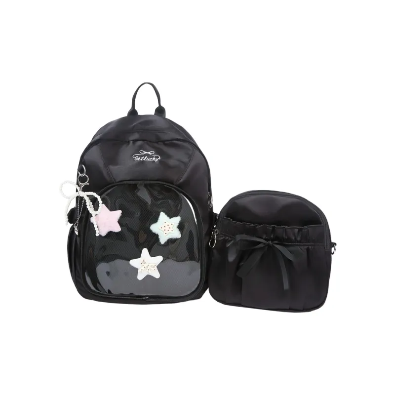 Kewuku Polyester Backpack Regular Women's Multicolor-10