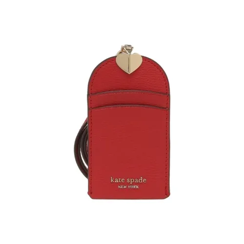 Kate Spade Leather Card Holder Tubas Women's Red