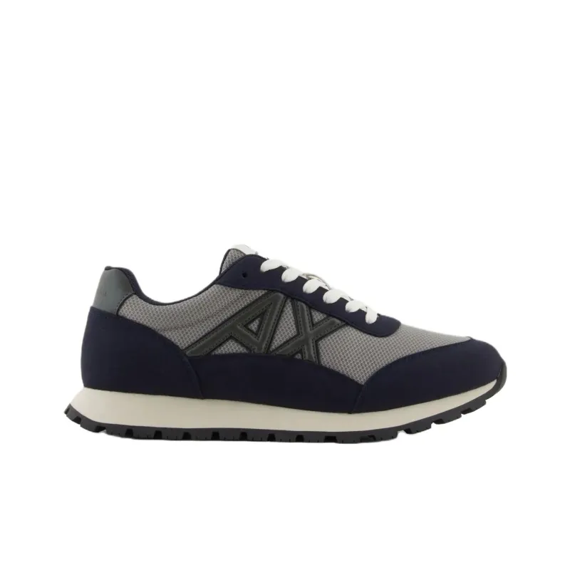 ARMANI EXCHANGEAE Low Top Casual Shoes Men's Dark Blue-1
