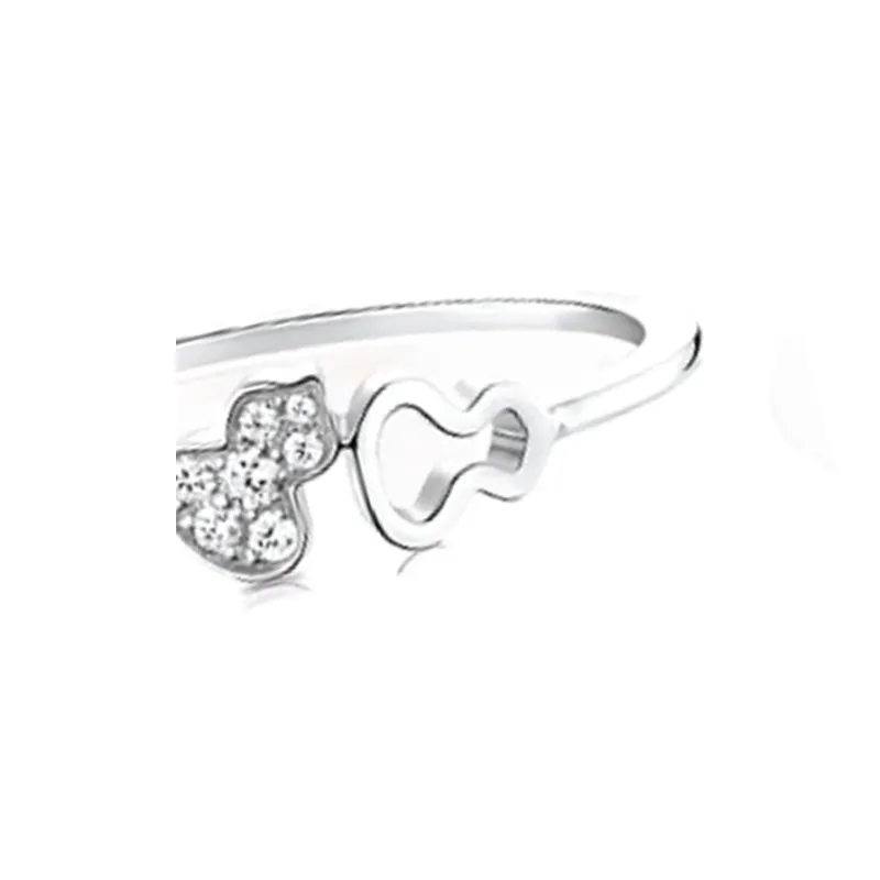 Qeelin 18K White Gold Rings Women's Silver-1