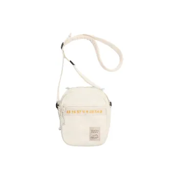 ZARA Polyester Shoulder Bag, Crossbody Bag Men's Gray White